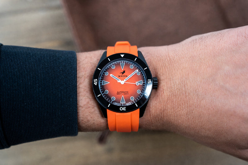 Orange FKM Rubber Strap