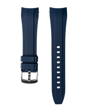 Blue Rubber Strap 22mm