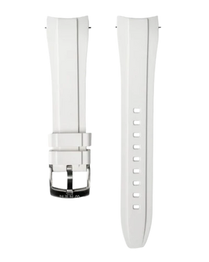 White Rubber Strap 20mm