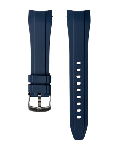 Blue Rubber Strap 22mm