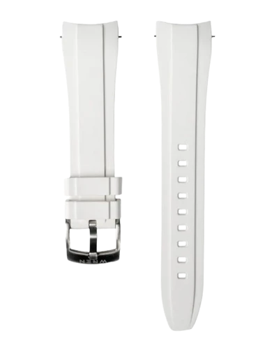 White Rubber Strap 20mm